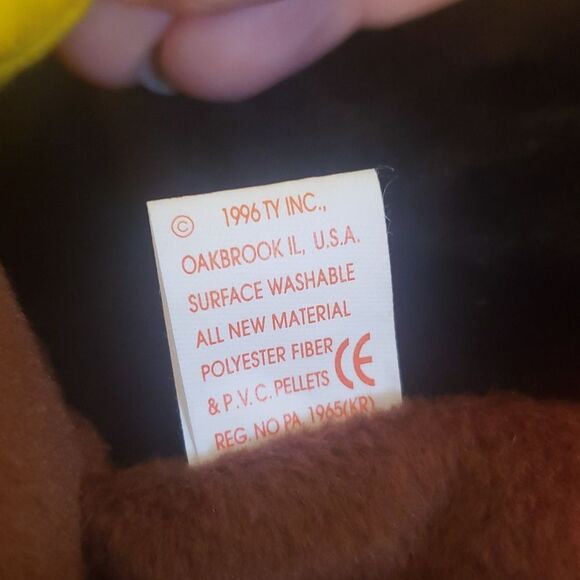 Vintage 1996 Ty Beanie Baby GOBBLES the Turkey - Picture 8 of 8